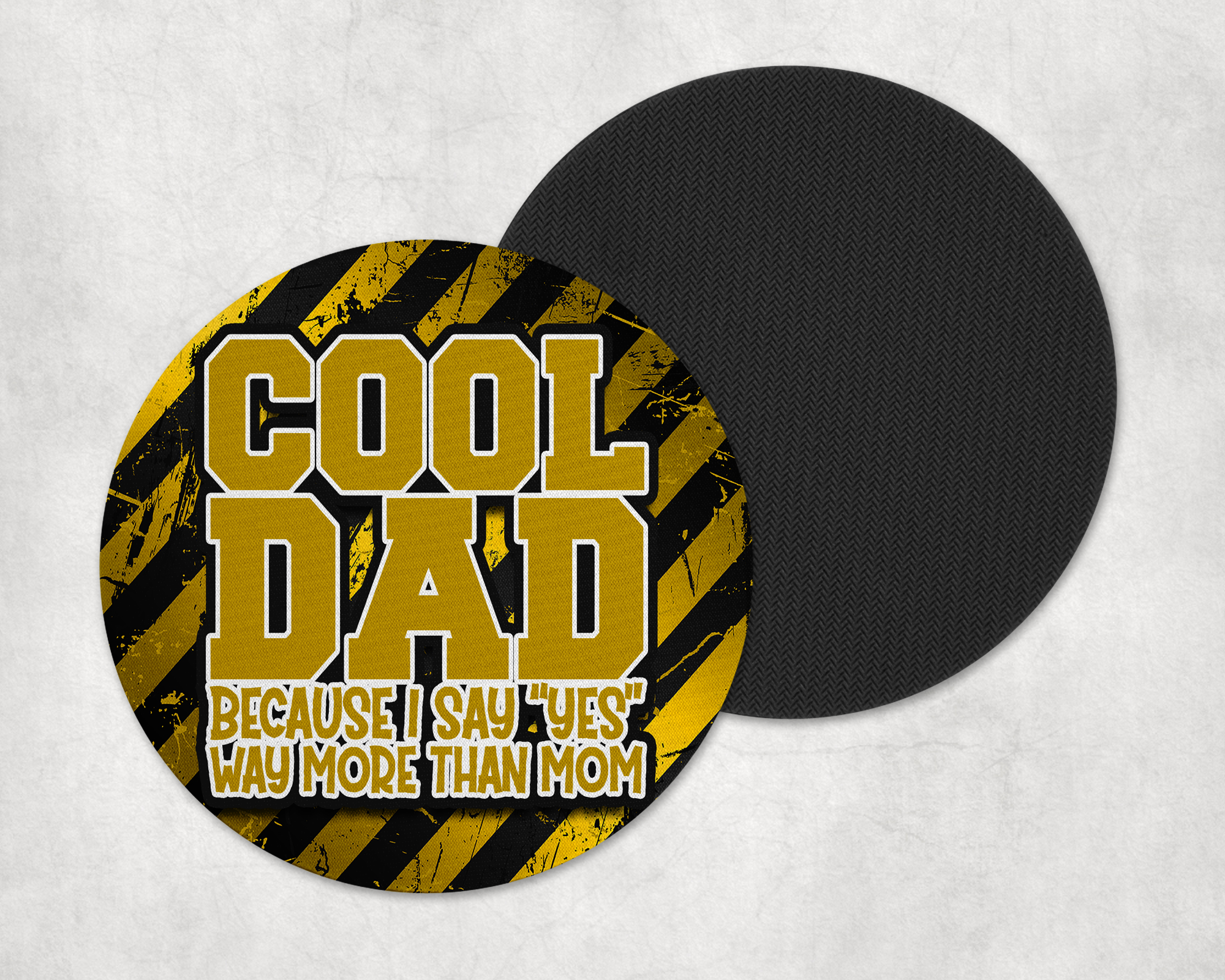 Cool Dad Coasters Mockup