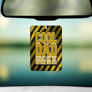 Cool Dad Air Freshener Mockup