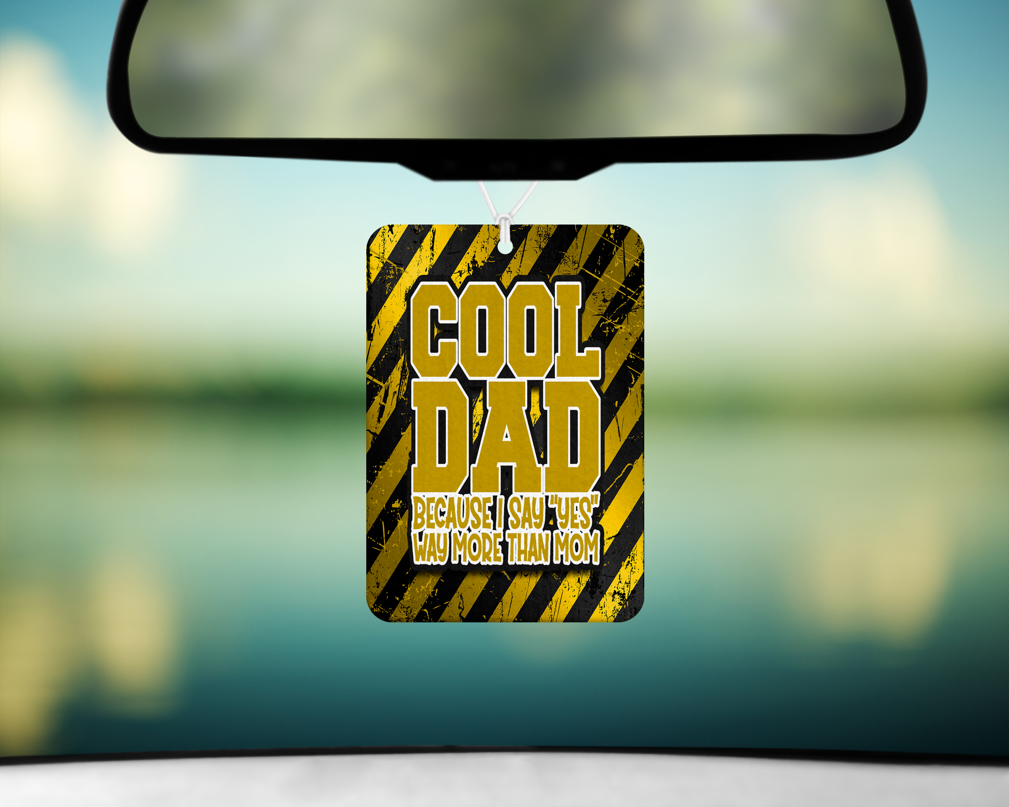 Cool Dad Air Freshener Mockup
