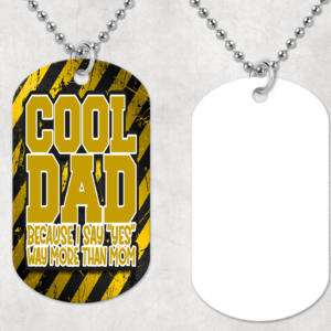 Cool Dad Dog Tag Mockup