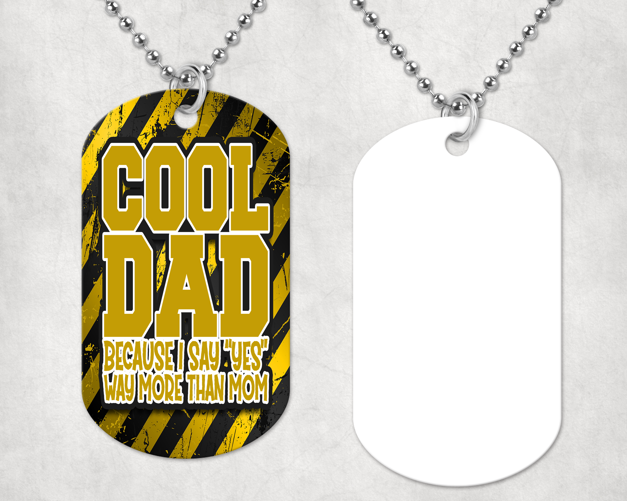 Cool Dad Dog Tag Mockup