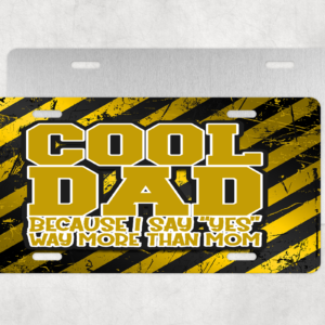 Cool Dad License Plate Mockup
