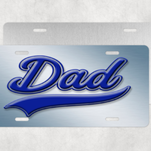 Dad License Plate Mockup