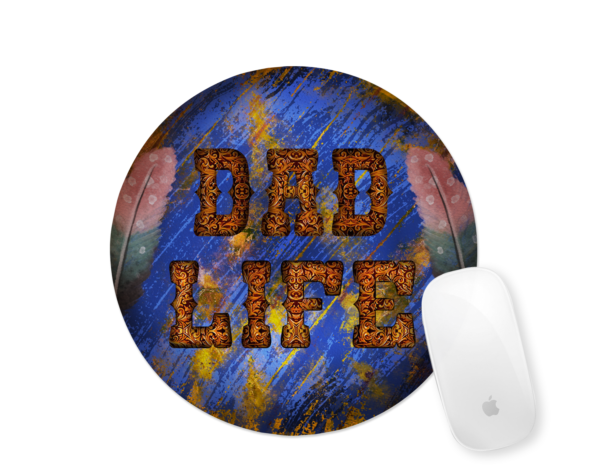 Dad Life Blue Mousepad Mockup