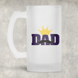 Dad Crown Beer Mug Mockup