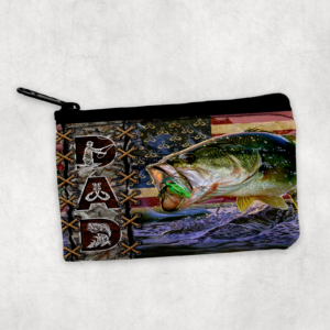 Dad Fisherman Zipper Pouch Mockup