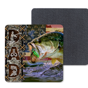 Dad Fishing Coasters Mockup