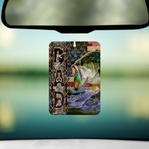 Dad Fishing Air Freshener Mockup