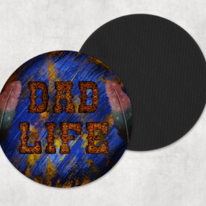Dad Life Wood Coasters Mockup