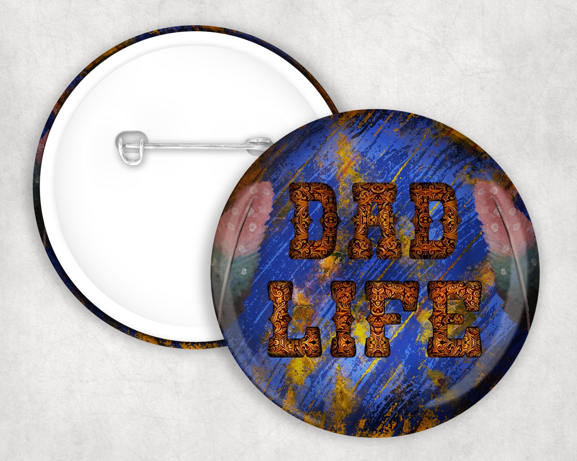 Dad Life Button Mockup