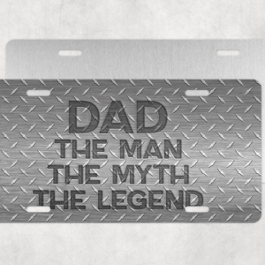 Dad The Man License Plate Mockup
