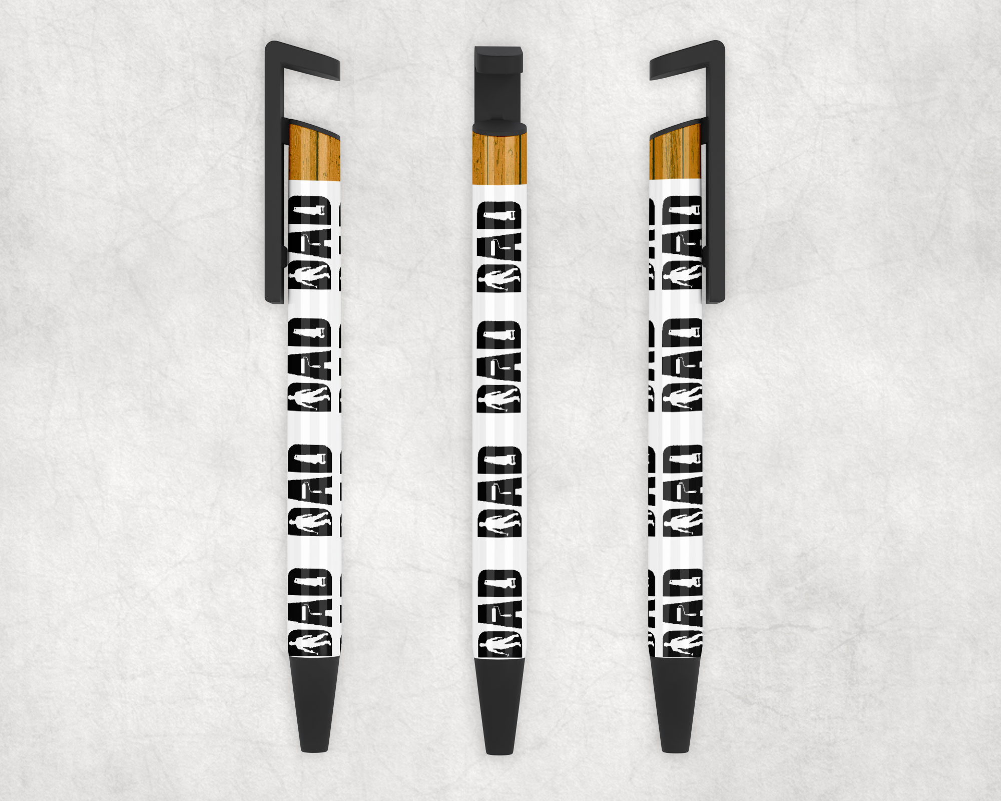 Dad Pattern Ballpoint Pen Mockup