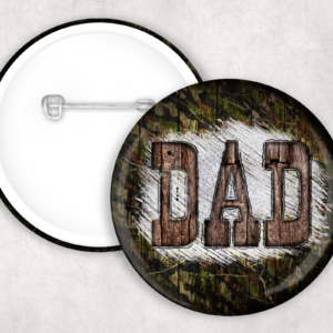 Dad Camo & Wood Button Mockup