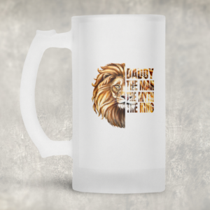 Daddy The Man Beer Mug Mockup