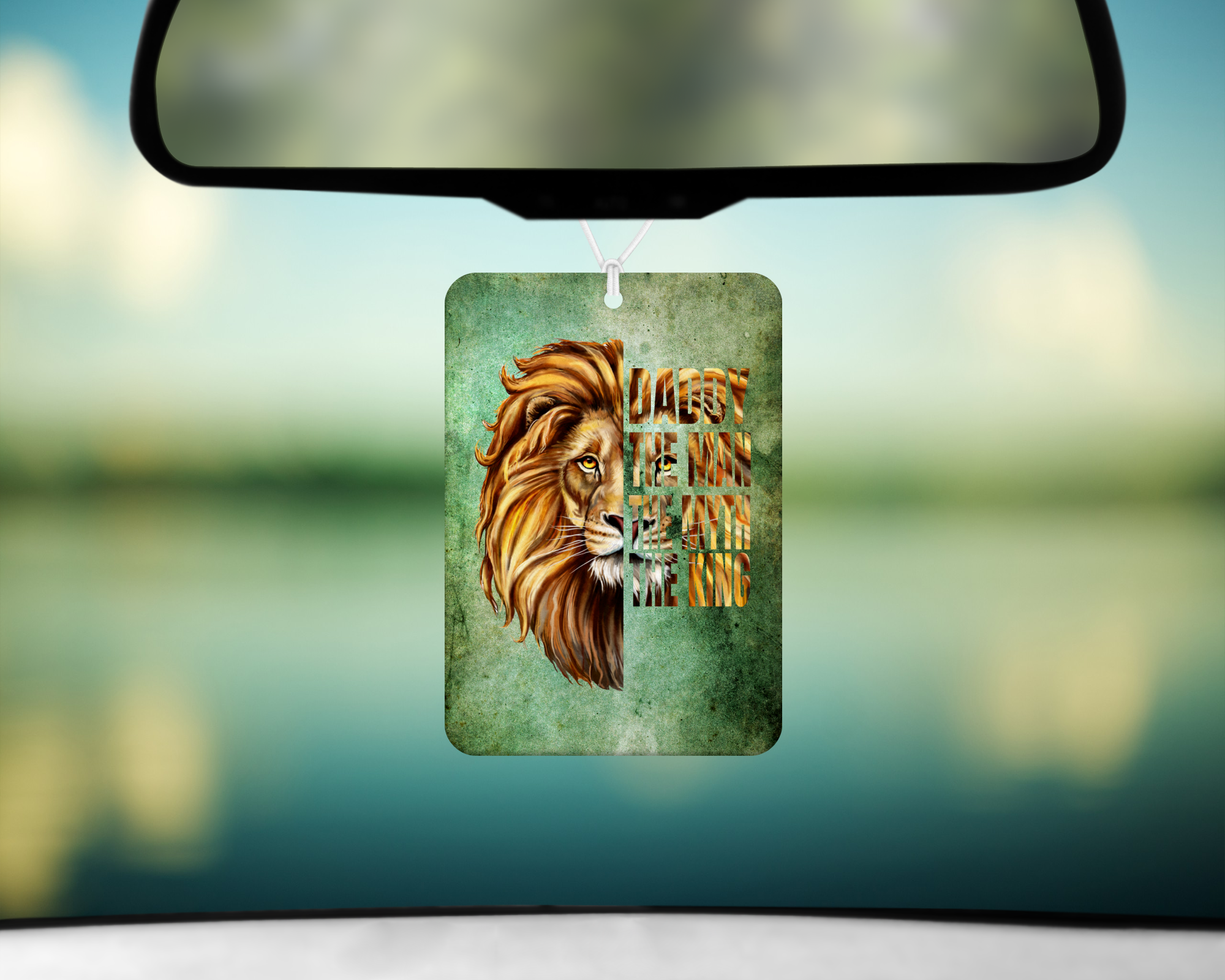 Daddy King Air Freshener Mockup