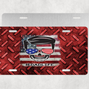 Dadlife License Plate Mockup