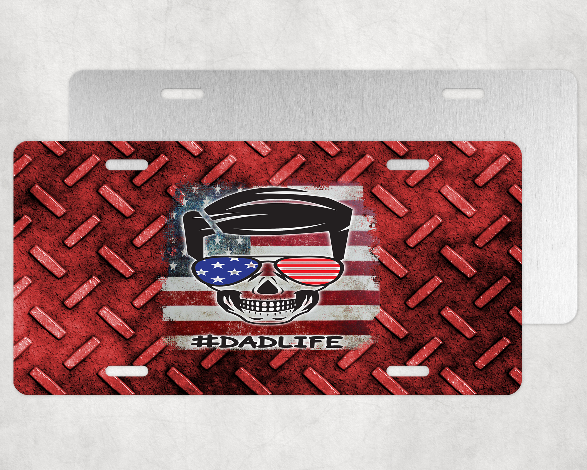 Dadlife License Plate Mockup