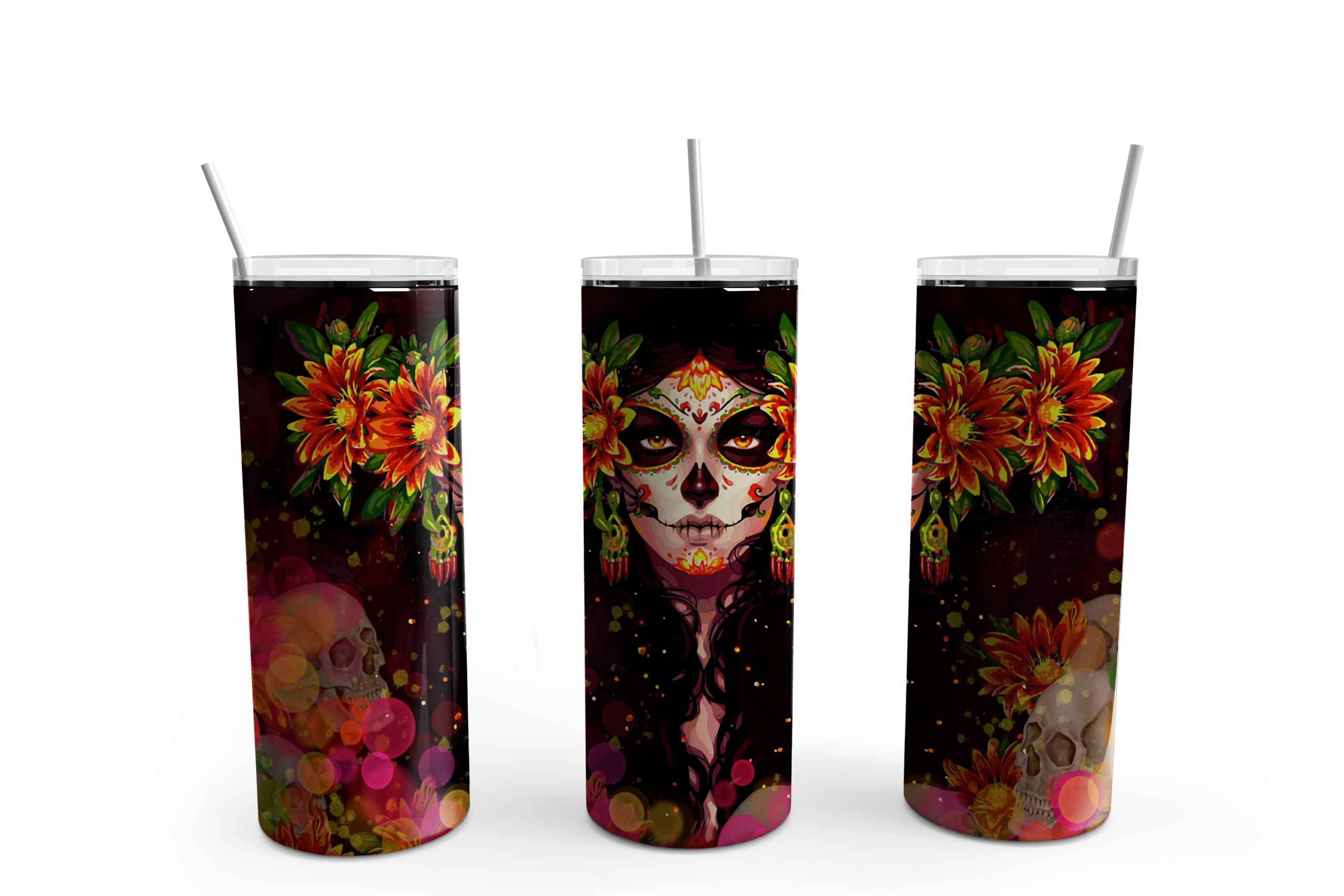 Floral Señorita Tumbler Mockup