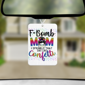 F-Bomb Mom Air Freshener Mockup