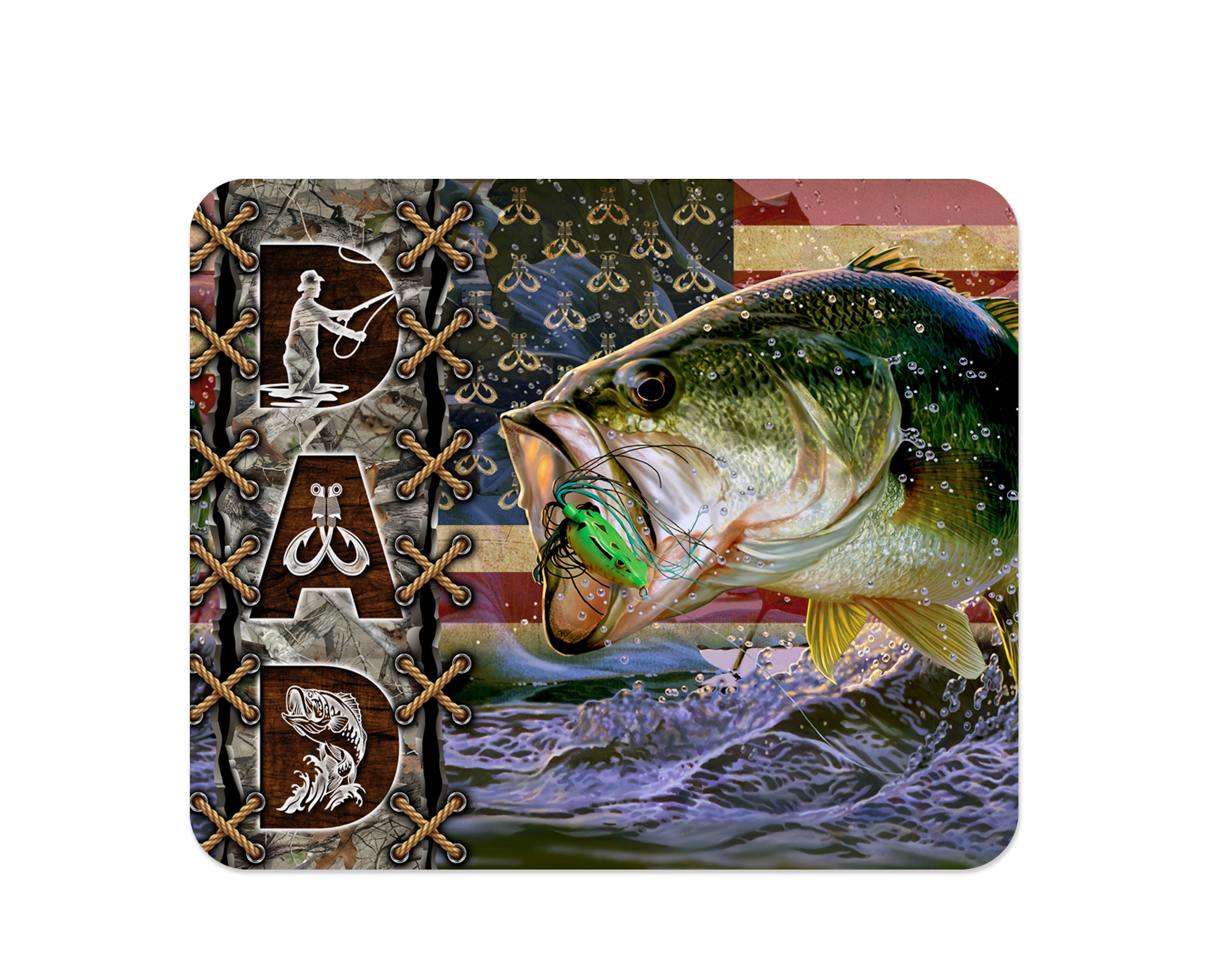 Fisherman Dad Mousepad Mockup