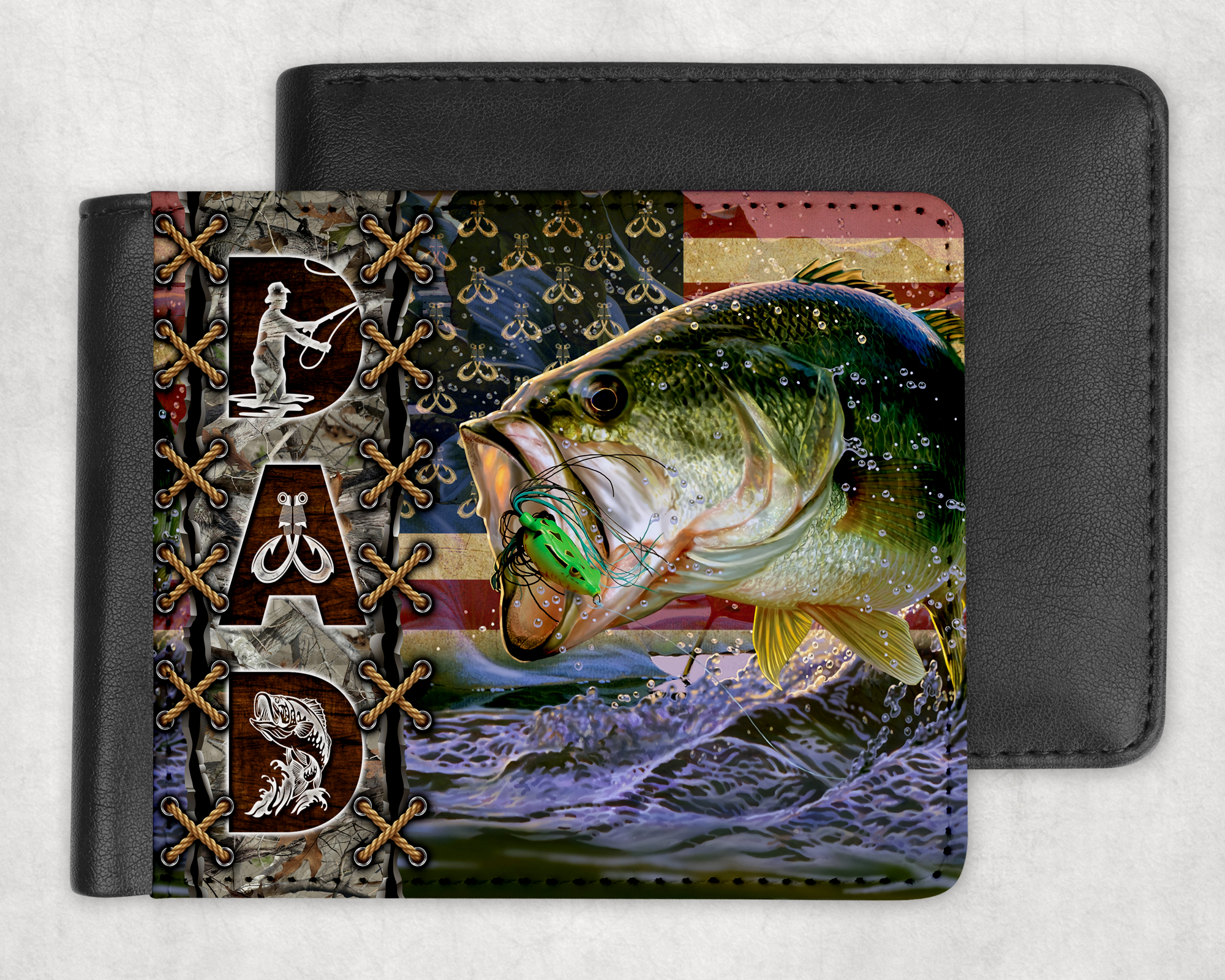 Fisherman Dad Wallet Mockup