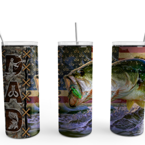 Fisherman Dad Tumbler Mockup
