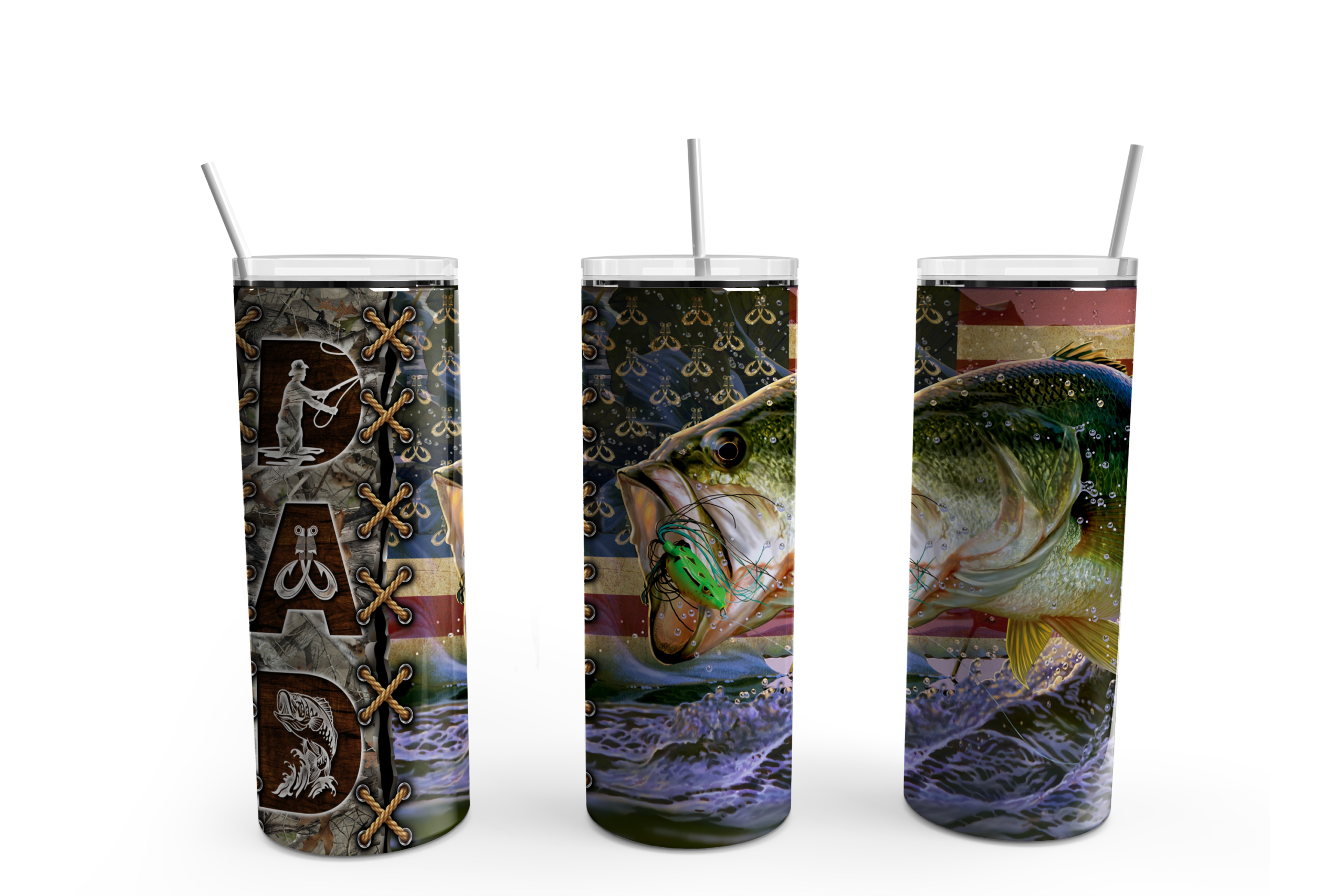 Fisherman Dad Tumbler Mockup