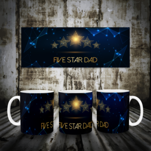 Five Star Dad Mug Mockup