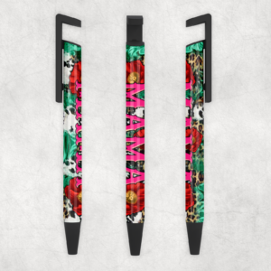 Mama Hibiscus Ballpoint Pen Mockup