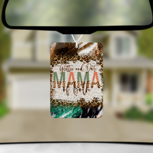 Glitter & Dirt Mom Air Freshener Mockup