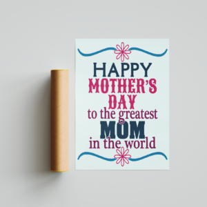 Happy Mother's Day Art Print Mockup