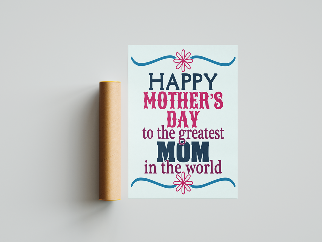 Happy Mother's Day Art Print Mockup