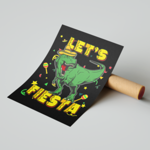 Let's Fiesta Art Print Mockup