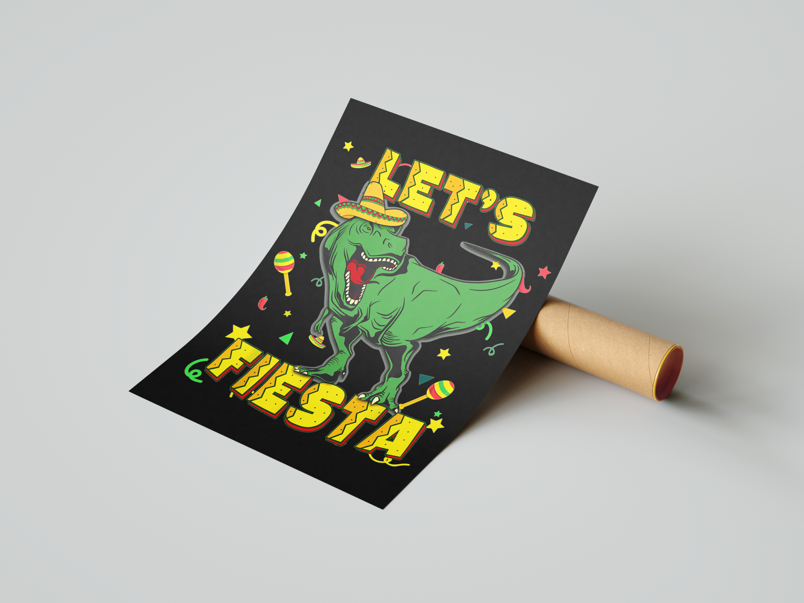 Let's Fiesta Art Print Mockup