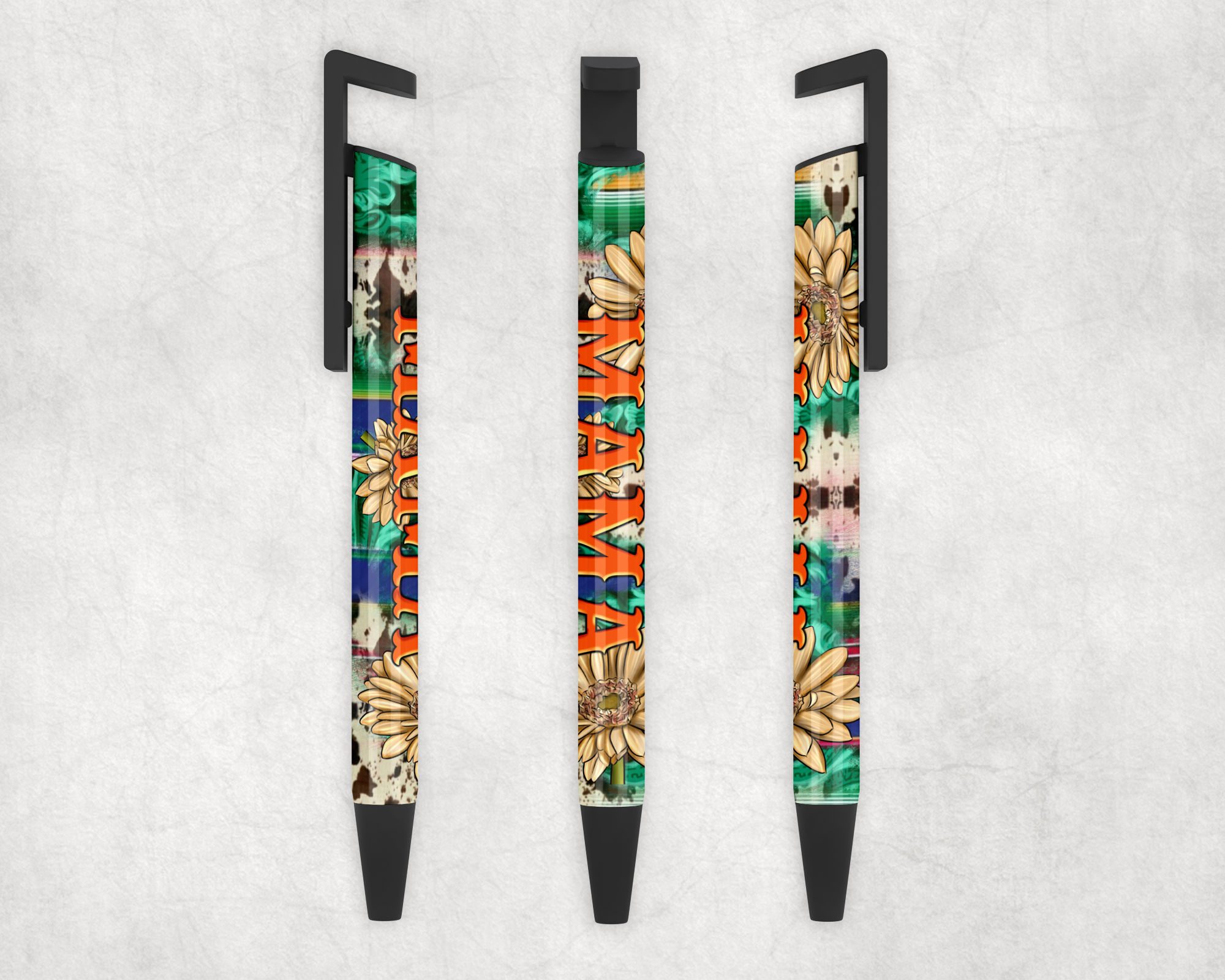 Mama Daisies Ballpoint Pen Mockup