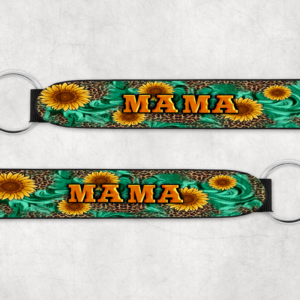 Sunflower Mama Wristlet Mockup