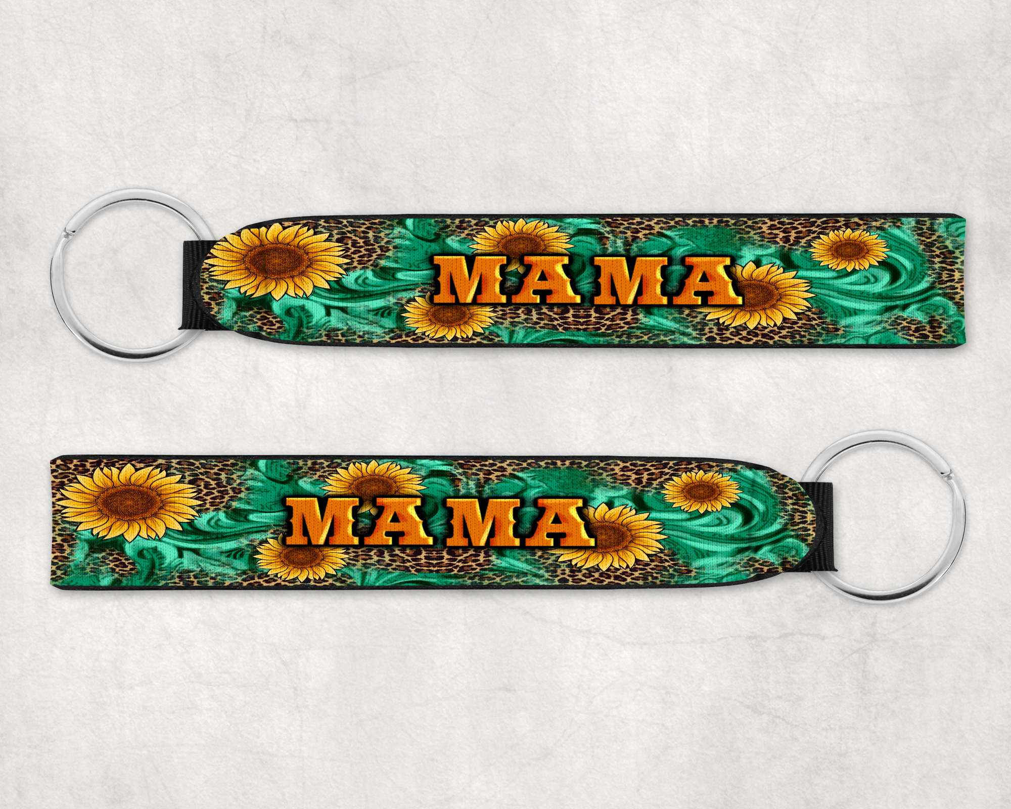 Sunflower Mama Wristlet Mockup