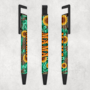 Mama Sunflowers Ballpoint Pen Mockup