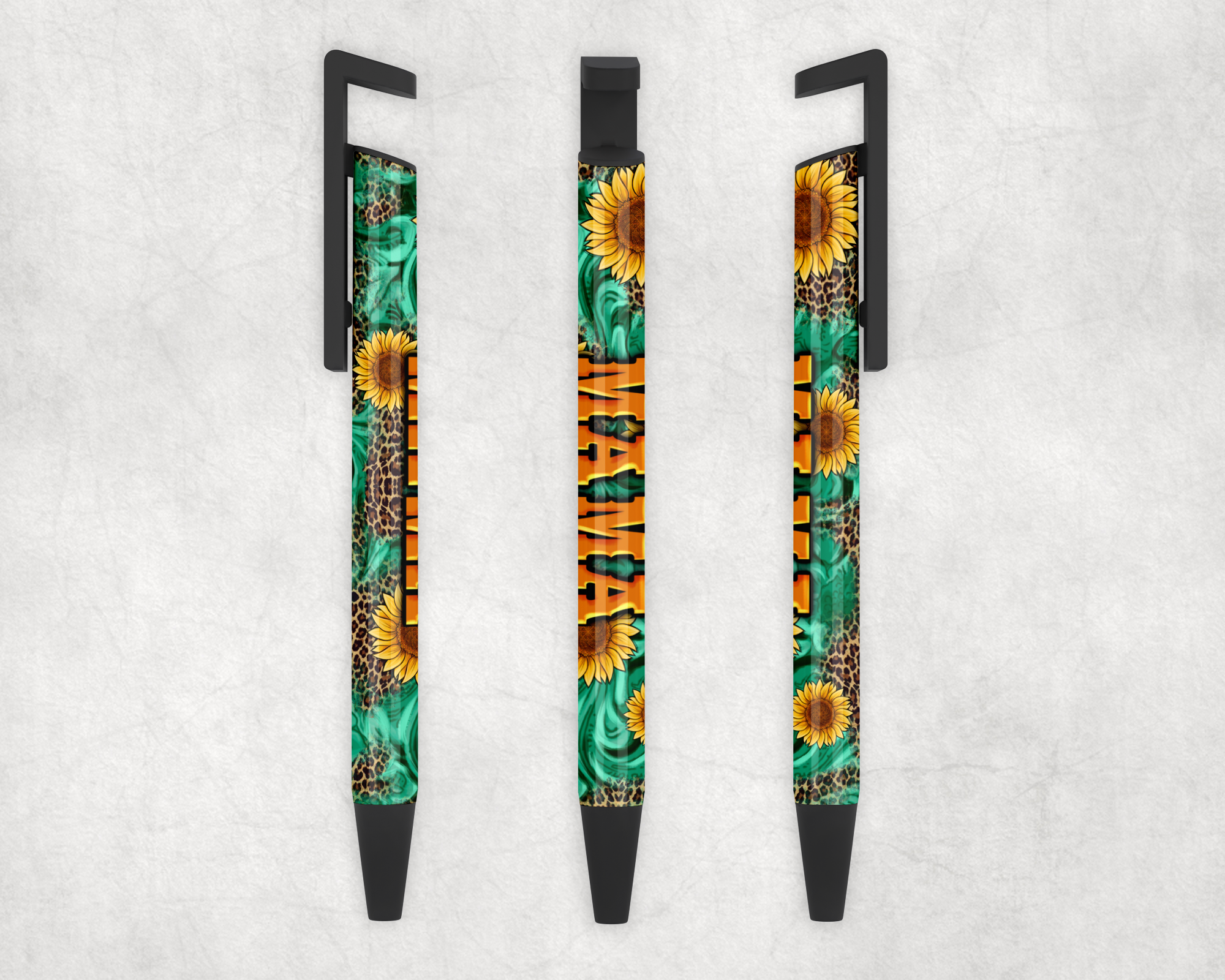 Mama Sunflowers Ballpoint Pen Mockup