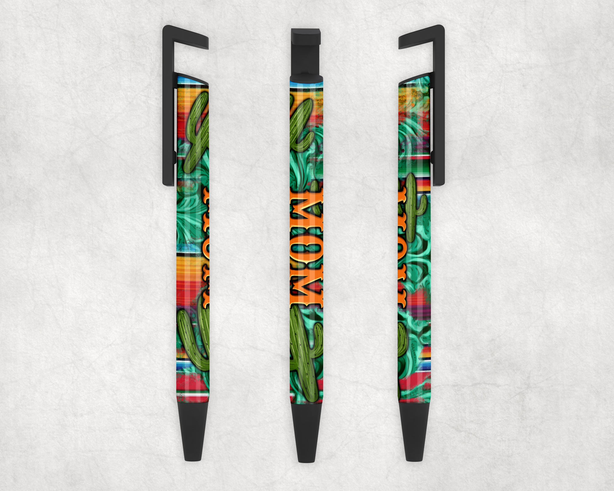 Mama Cactus Ballpoint Pen Mockup