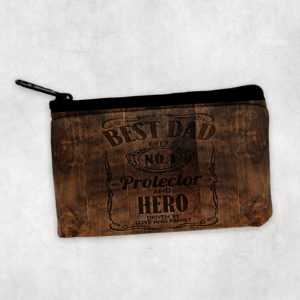 No. 1 Best Dad Ever Zipper Pouch Mockup