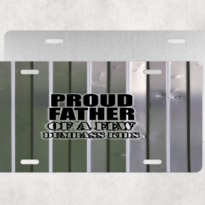 Proud Father License Plate Mockup