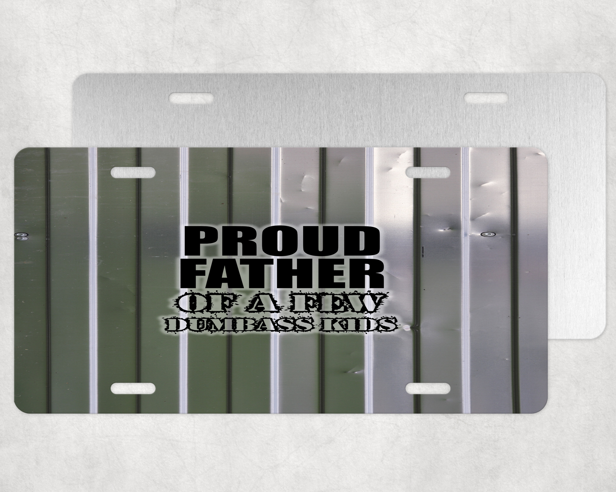 Proud Father License Plate Mockup