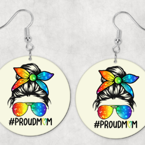 ProudMom Earrings Mockup