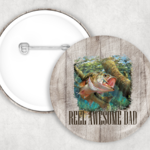 Reel Awesome Dad Button Mockup