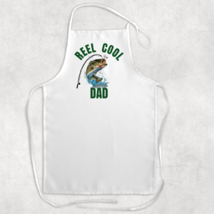 Reel Cool Dad Apron Mockup