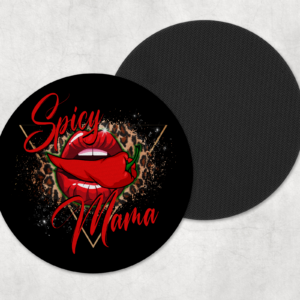 Spicy Mom Coasters Mockup