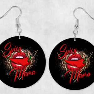 Spicy Mom Earrings Mockup