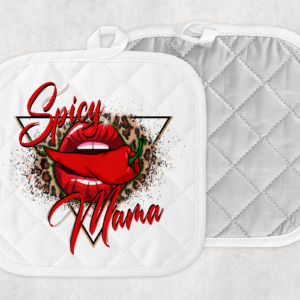 Spicy Mom Pot Holder Mockup