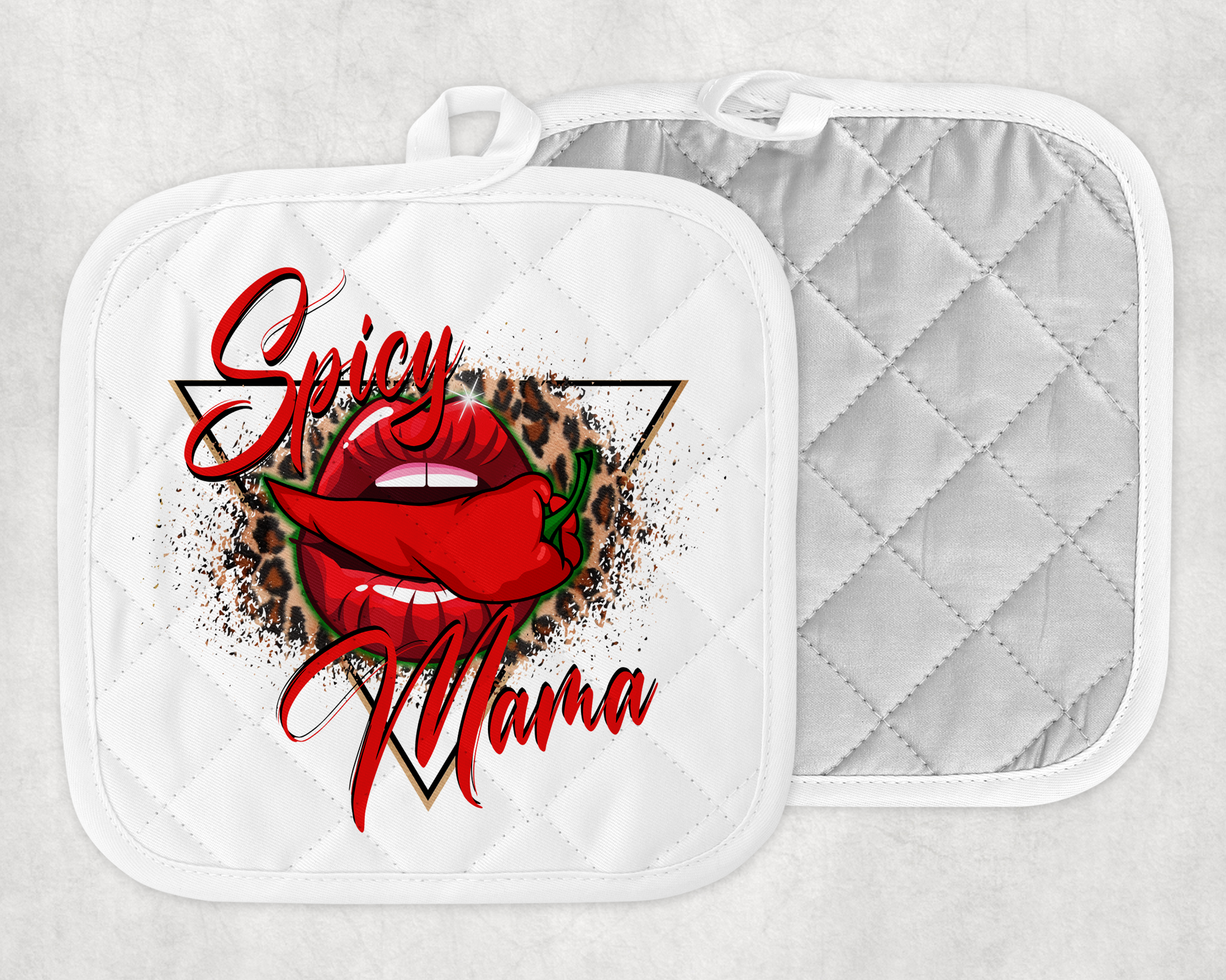 Spicy Mom Pot Holder Mockup